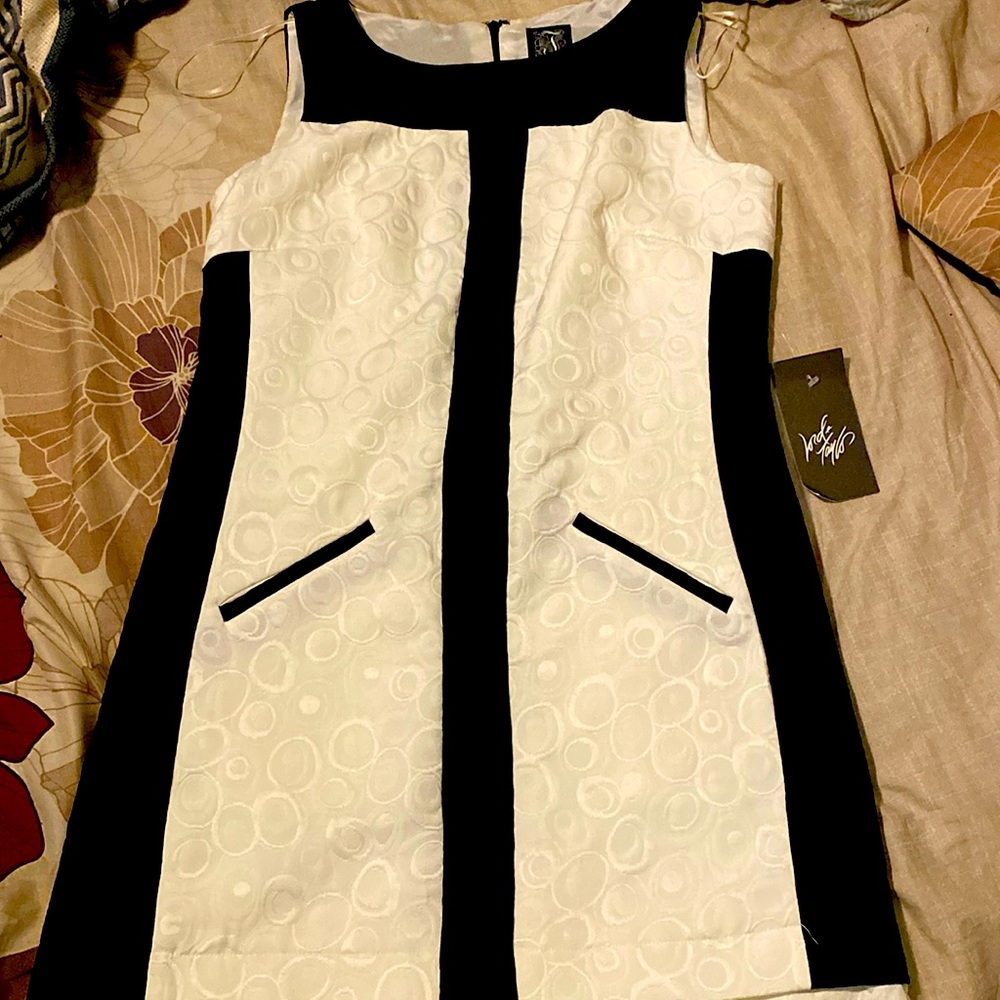 Dress black and white